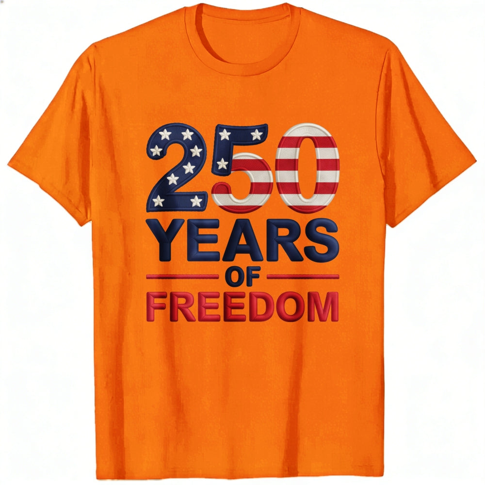 Patriotic American Flag Design Classic T-Shirt 250 Years Of Freedom