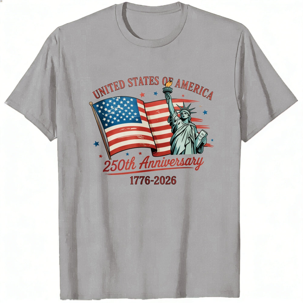 Patriotic American Flag And Statue Of Liberty Classic T-Shirt 250th Anniversary 1776 2026