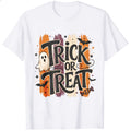 Halloween Vintage Trick Or Treat Ghost Bat Classic T-Shirt