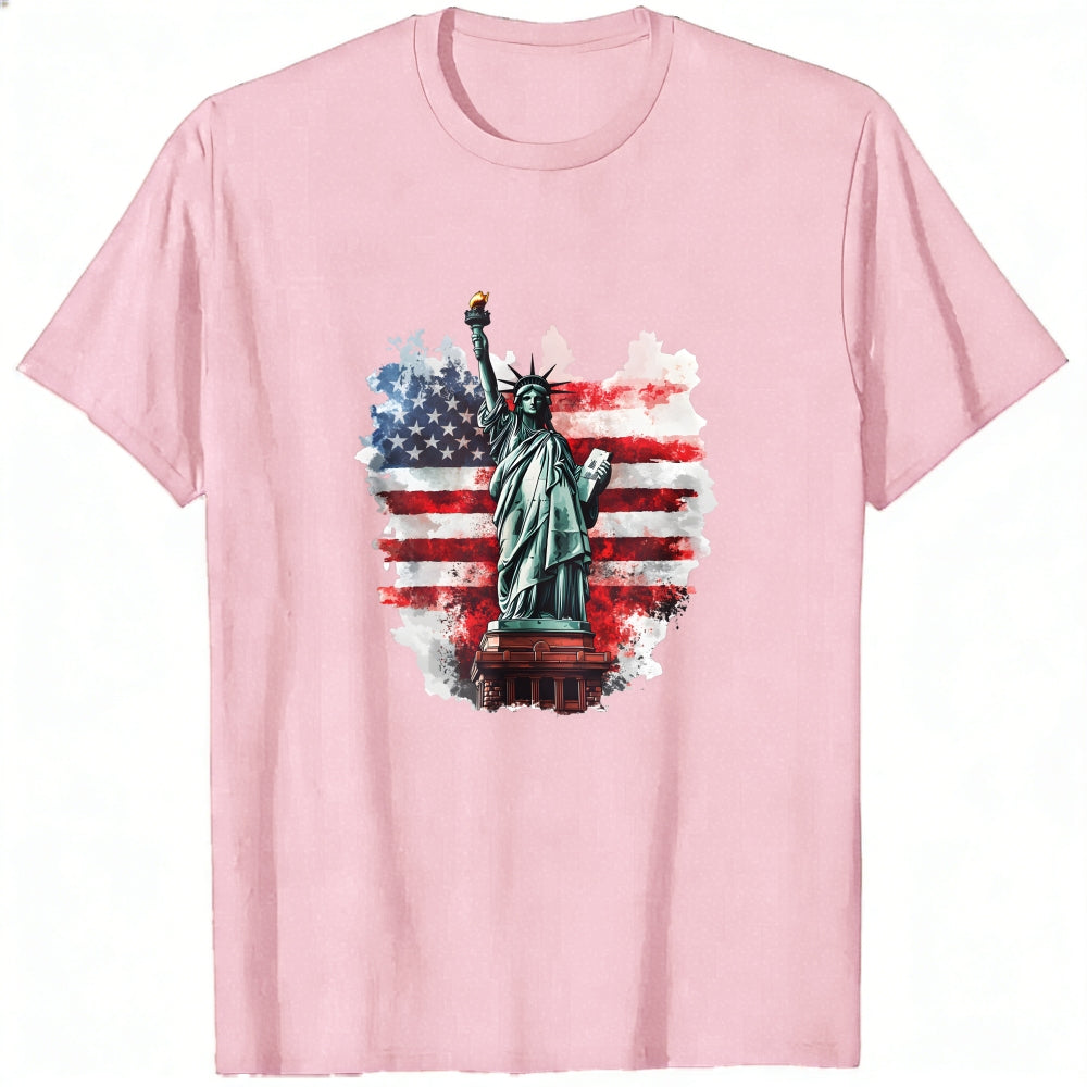 American Flag Statue Of Liberty Classic T-Shirt