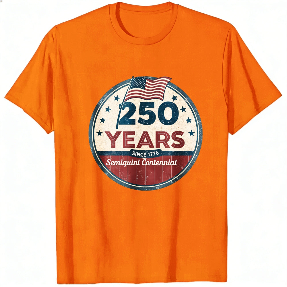 Patriotic American Flag Design Classic T-Shirt 250 Years Since 1776 Semiquincentennial