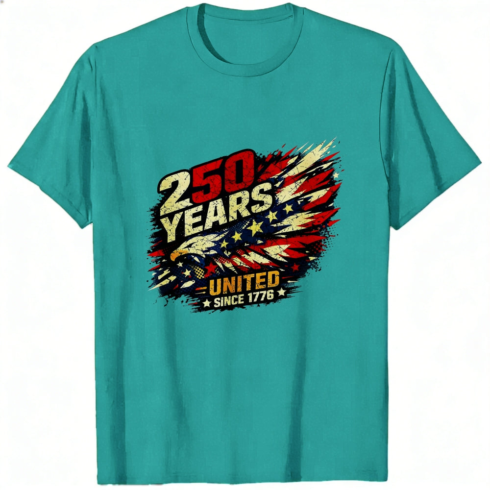 Patriotic American Flag Design Classic T-Shirt 250 Years United Since 1776