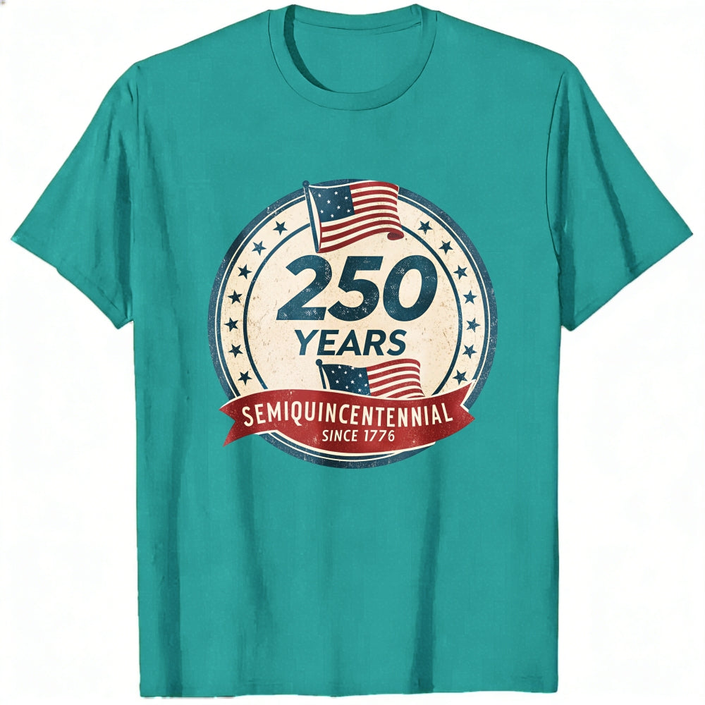 Patriotic American Flag Design Classic T-Shirt 250 Years Semiquincentennial Since 1776