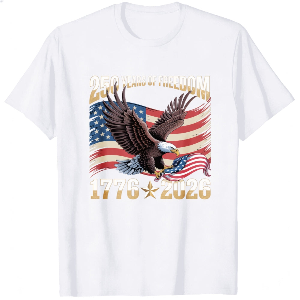 Patriotic Eagle American Flag 250 Years Of Freedom 1776 2026 Classic T-Shirt