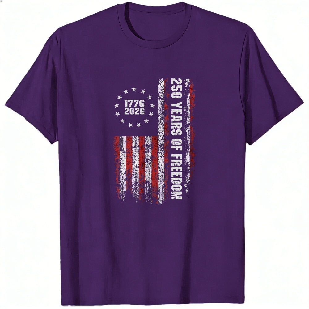 American Flag Design Classic T-Shirt 250 Years Of Freedom 1776 2026
