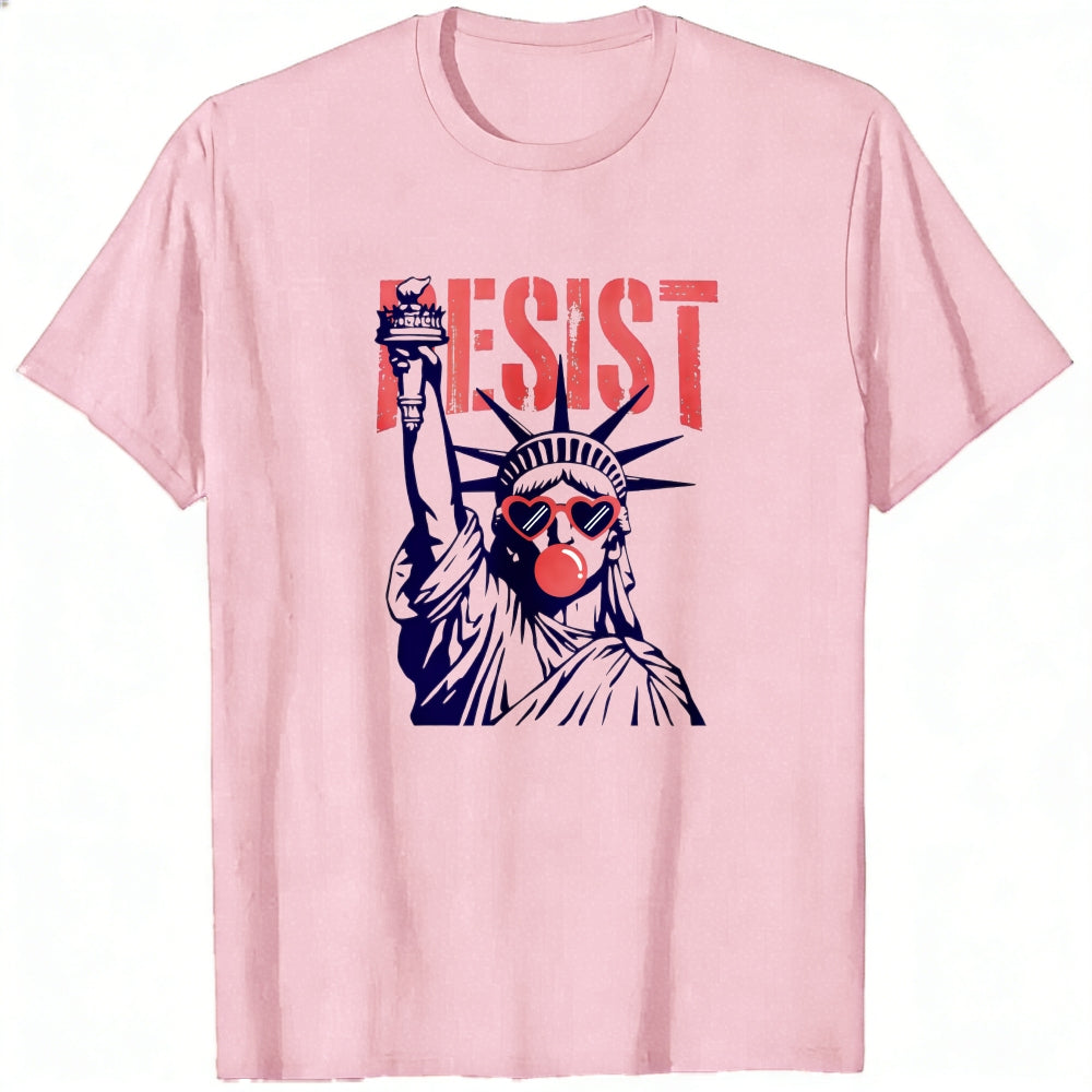 Political Statement Classic T-Shirt Resist Statue Of Liberty
