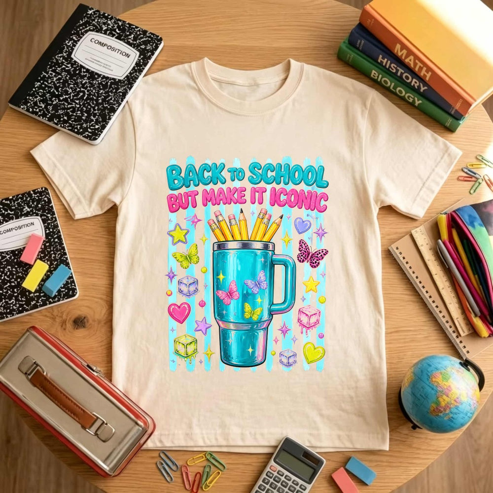 Cute Back To School But Make It Iconic Pencil Cup Classic T-Shirt
