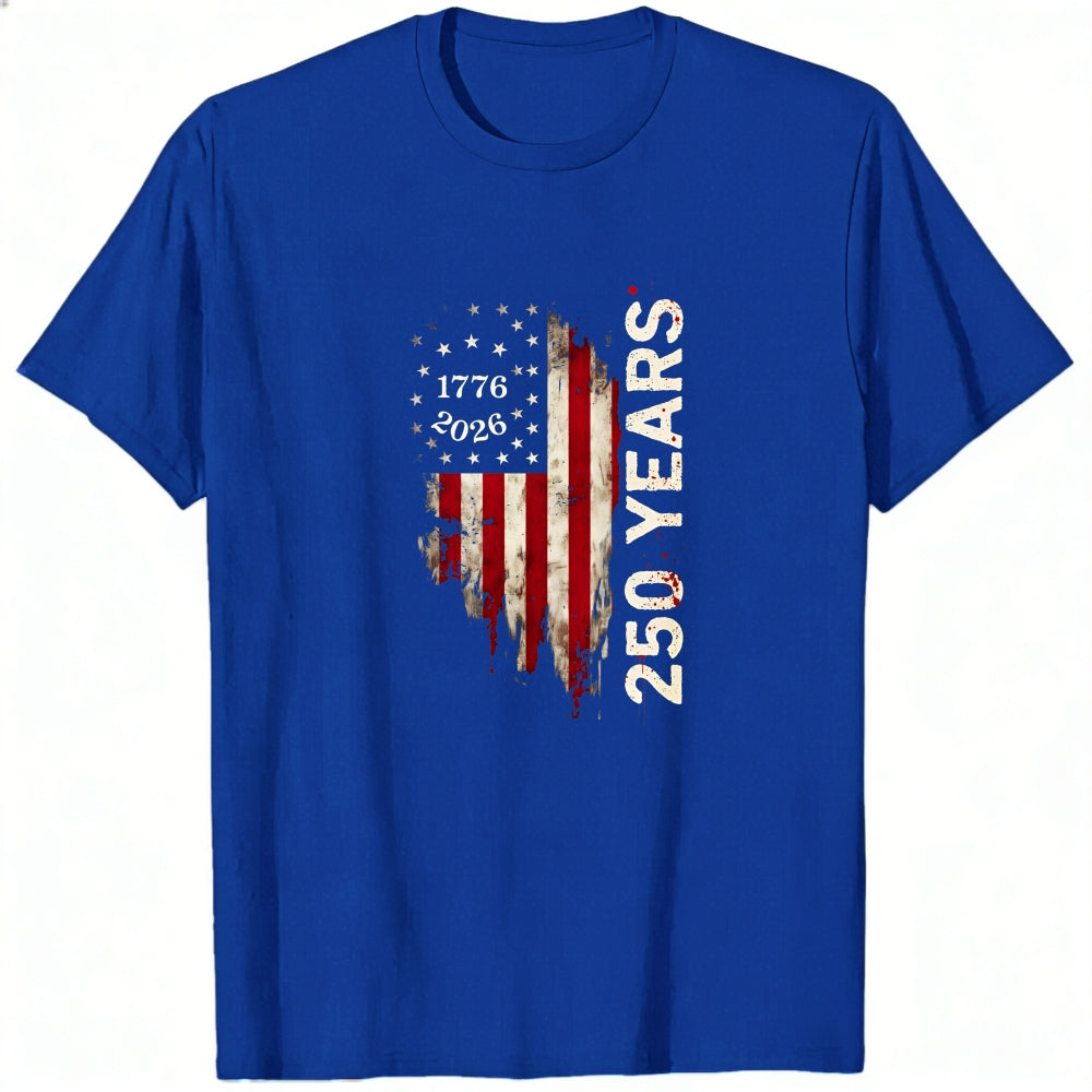 Patriotic American Flag Design Classic T-Shirt 250 Years 1776 2026