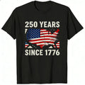 Patriotic American Flag Map Classic T-Shirt 250 Years Since 1776