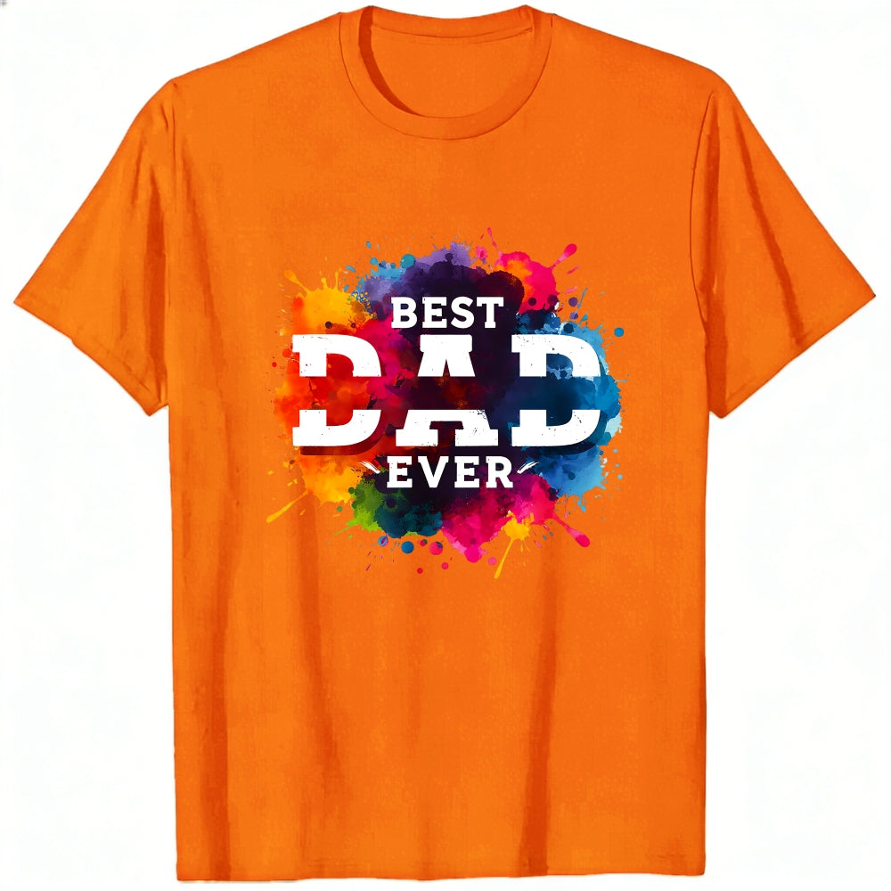 Colorful Splash Design Classic T-Shirt Best Dad Ever