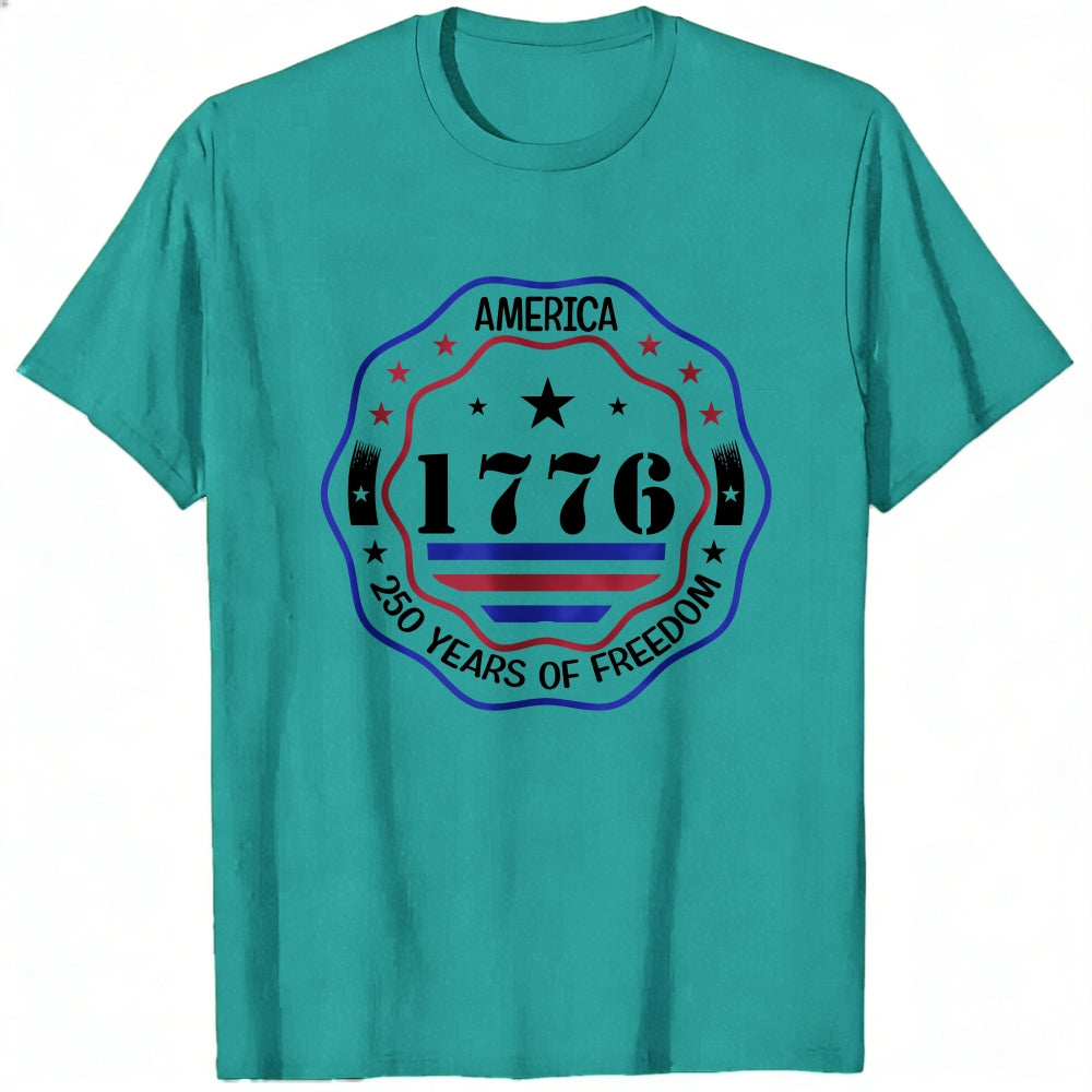 Patriotic American Flag Design Classic T-Shirt 1776 Independence Day Celebration
