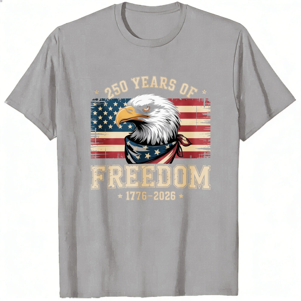 American Eagle Patriotic Design Classic T-Shirt 250 Years Of Freedom 1776 2026