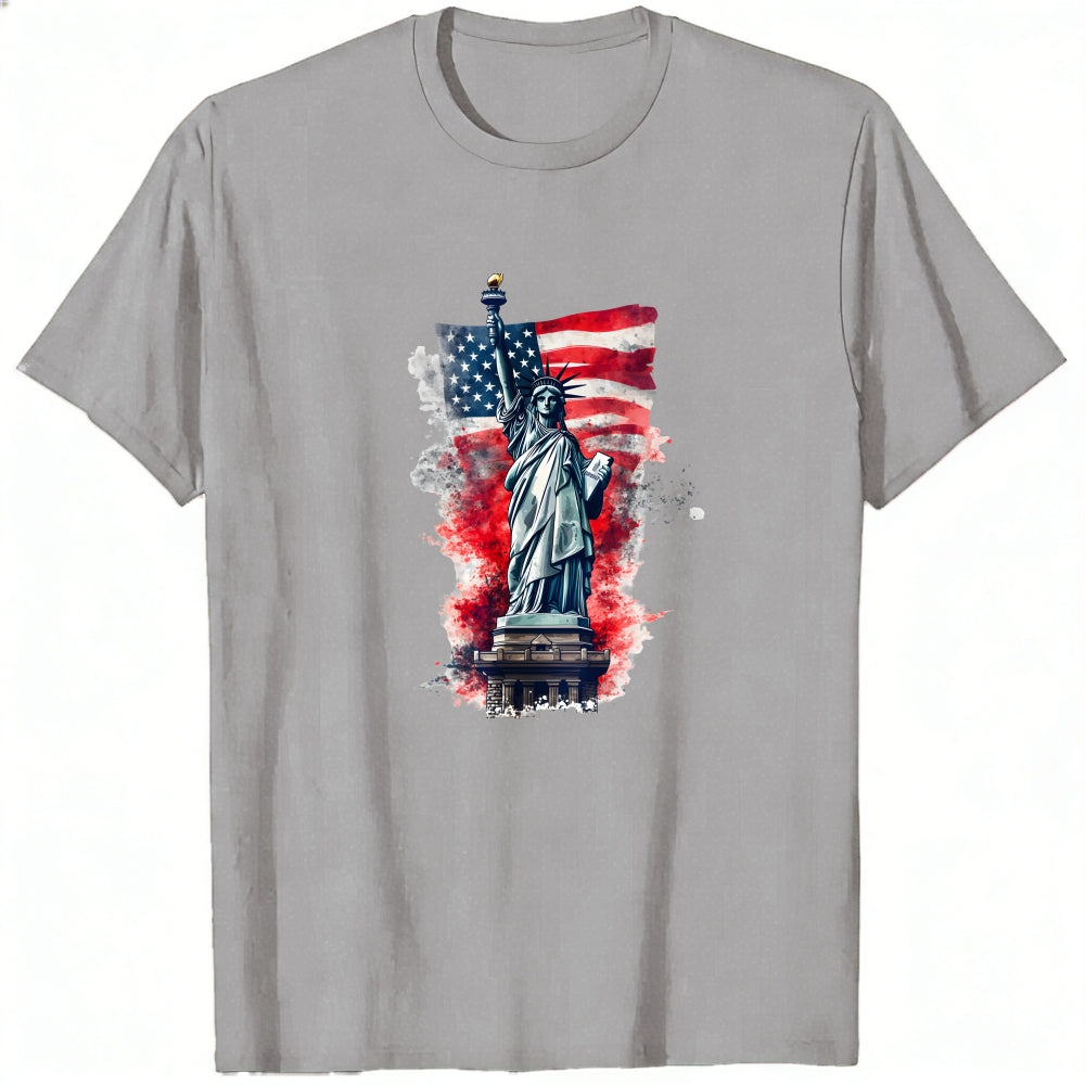 American Flag Statue Of Liberty Classic T-Shirt