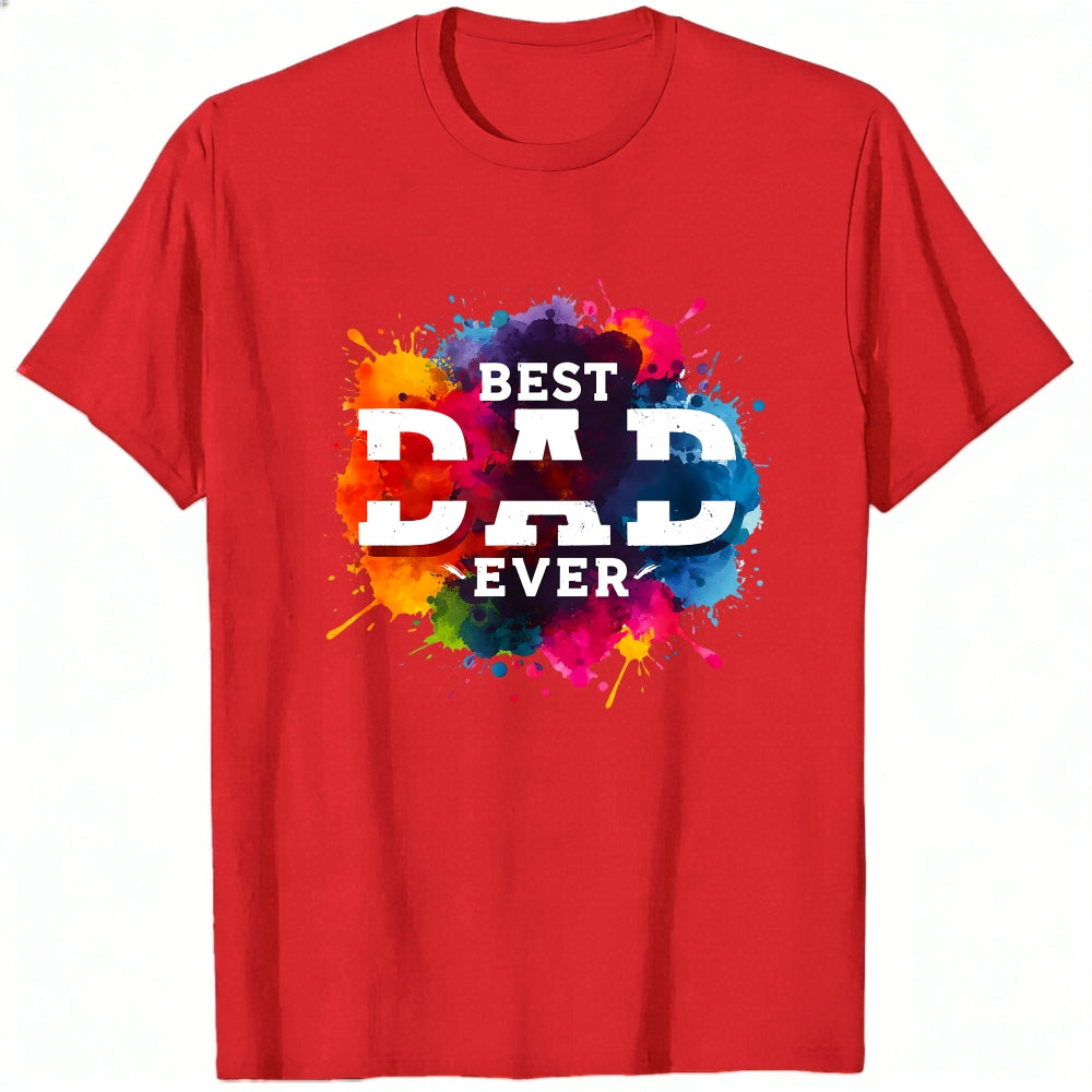 Colorful Splash Design Classic T-Shirt Best Dad Ever