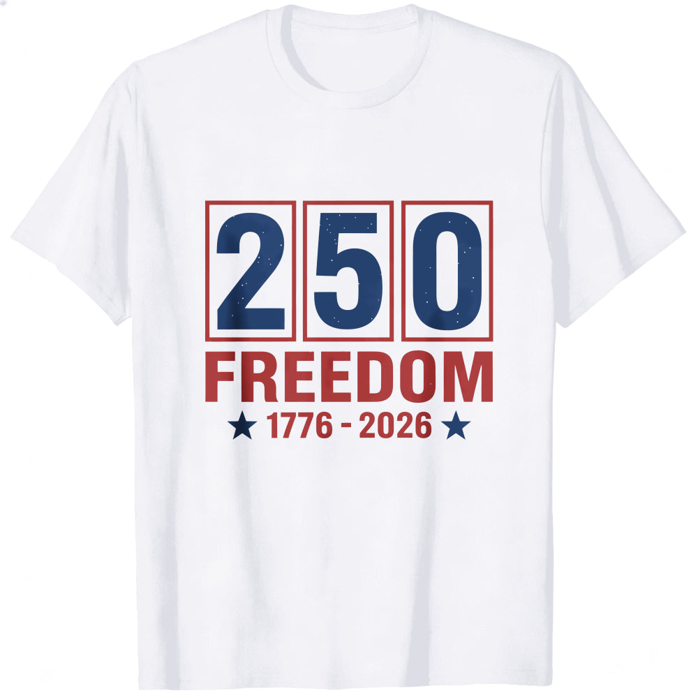 Patriotic American Independence Day 250 Freedom 1776 2026 Classic T-Shirt
