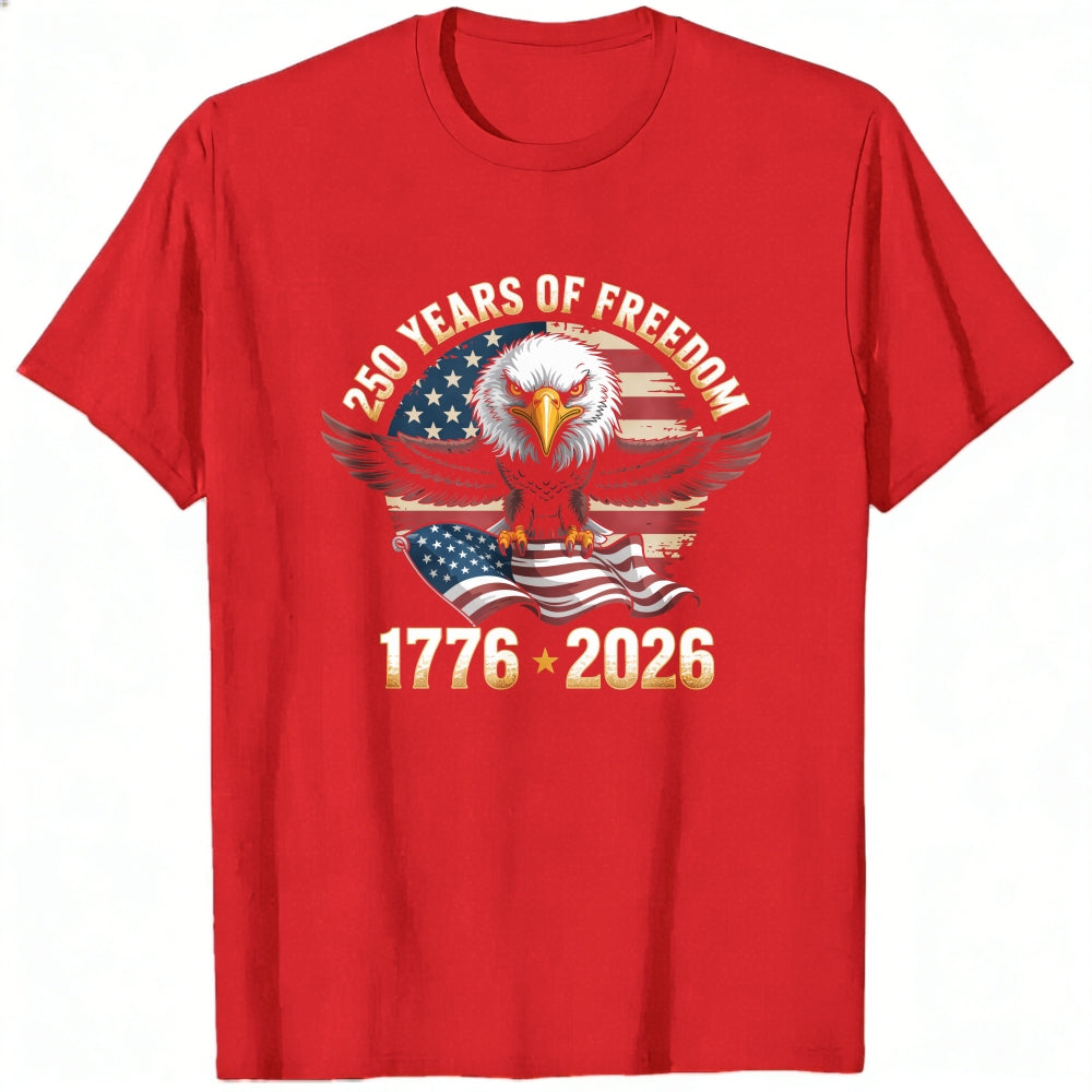 Patriotic Eagle American Flag 250 Years Of Freedom 1776 2026 Classic T-Shirt