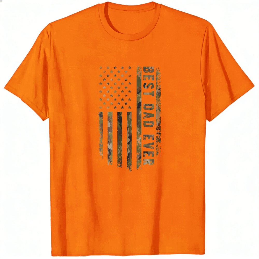 American Flag Camouflage Best Dad Ever Classic T-Shirt