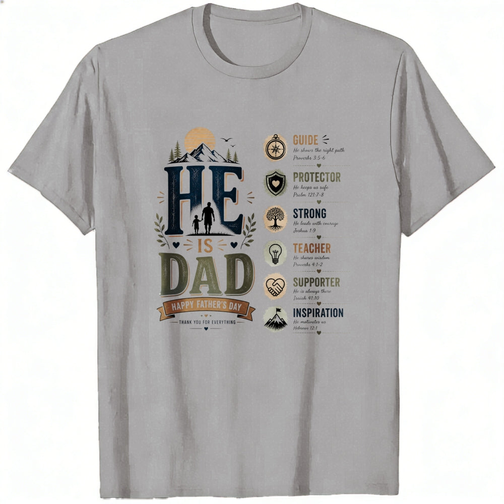 Retro Typography Classic T-Shirt He Is Dad Father's Day Design