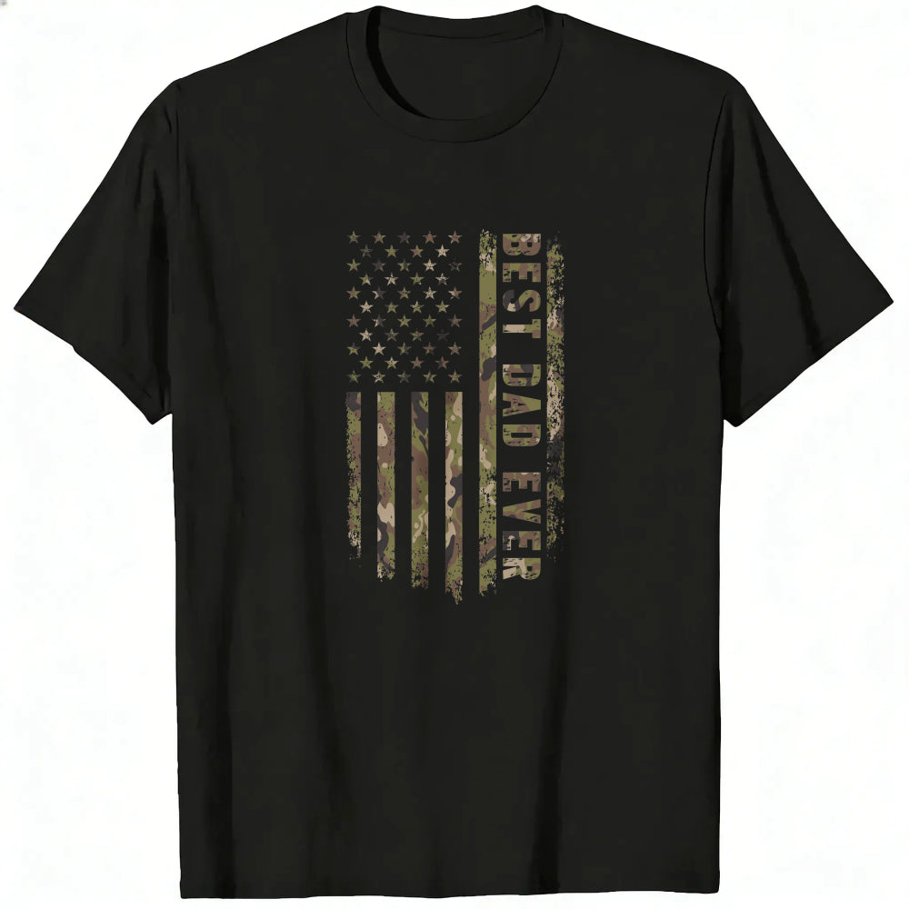 American Flag Camouflage Best Dad Ever Classic T-Shirt
