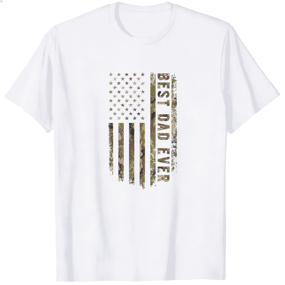 American Flag Camouflage Best Dad Ever Classic T-Shirt