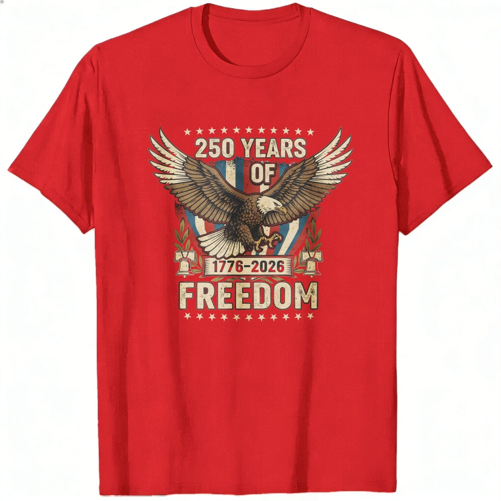 Patriotic Eagle Design Classic T-Shirt 250 Years Of Freedom 1776 2026