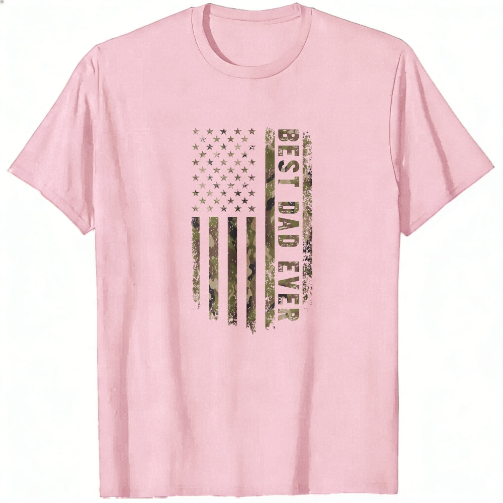 American Flag Camouflage Best Dad Ever Classic T-Shirt