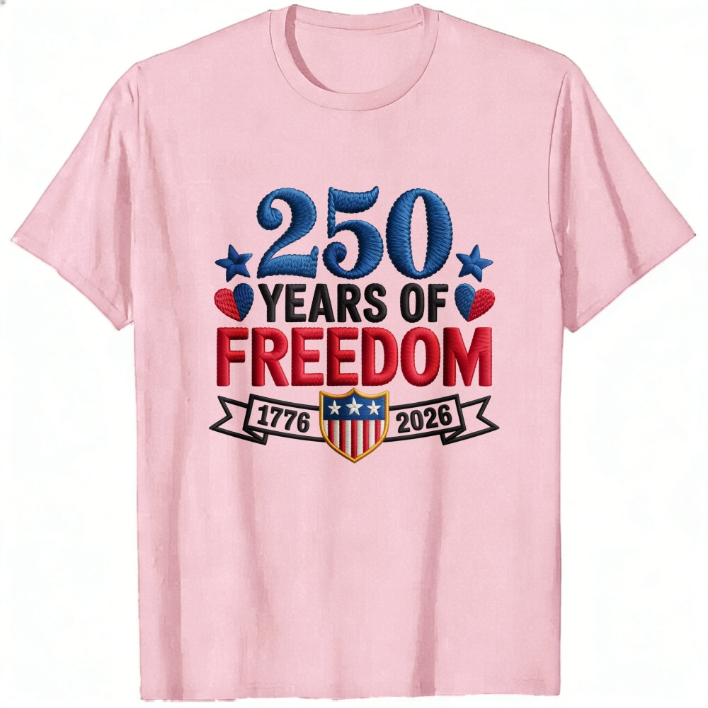 Patriotic American Independence Day 250 Years Of Freedom Classic T-Shirt