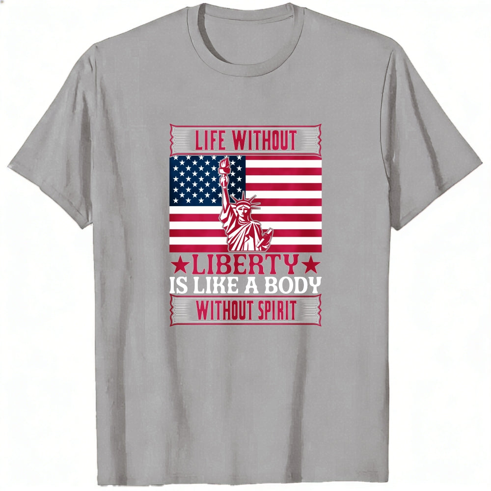 Patriotic American Flag Statue Of Liberty Classic T-Shirt