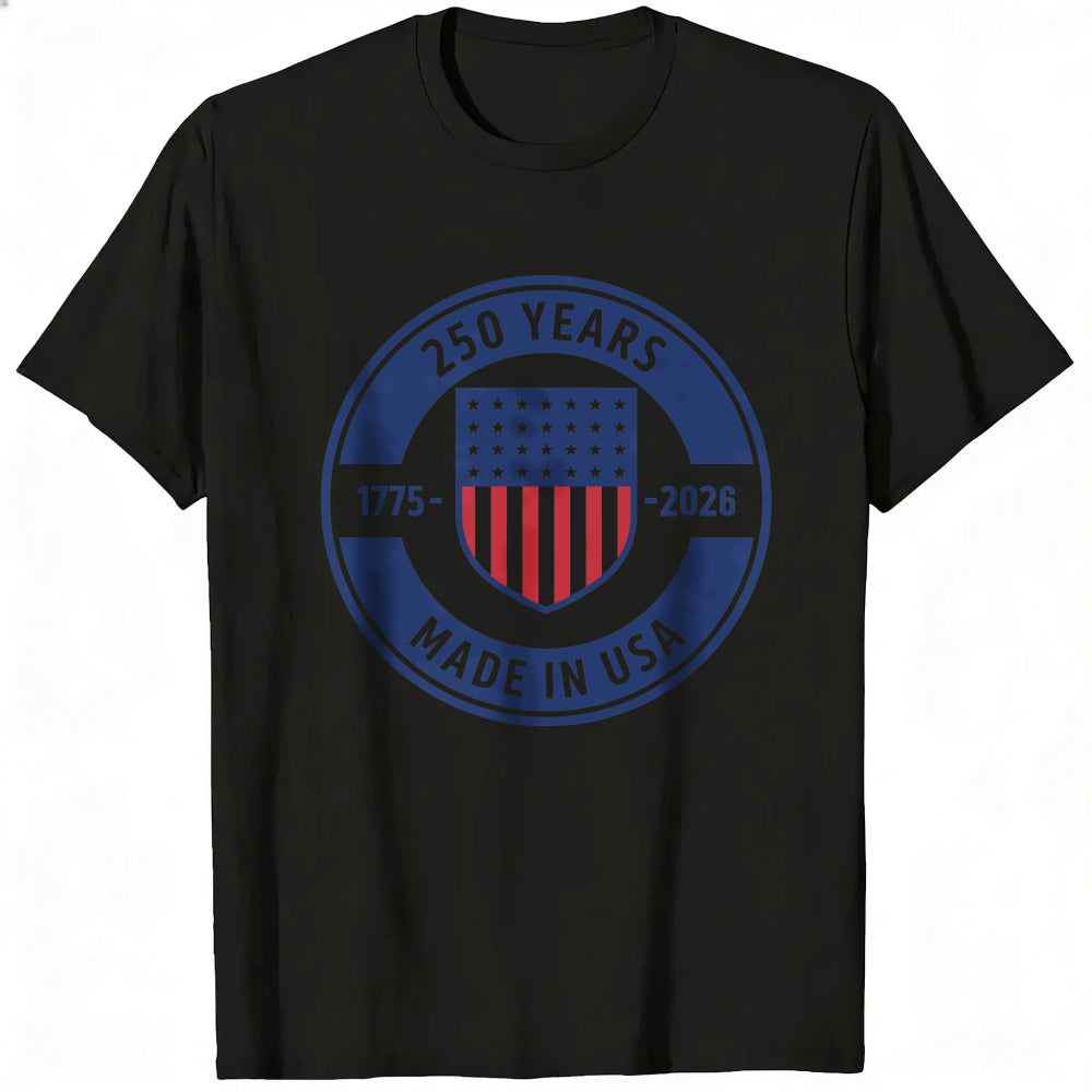 Patriotic American Flag Design Classic T-Shirt 250 Years 1775 2026 Made In Usa