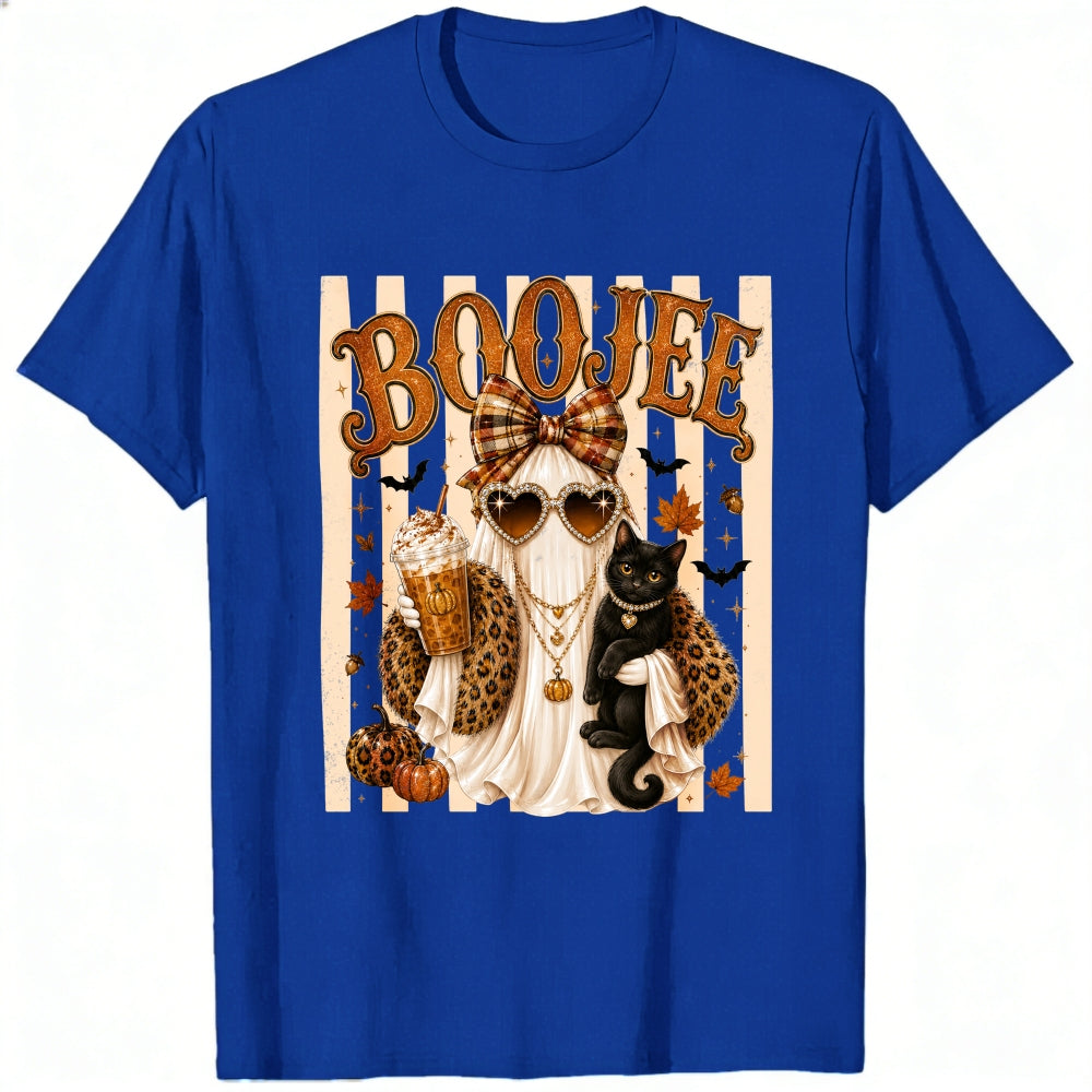 Funny Booje Ghost Leopard Print Halloween Classic T-Shirt