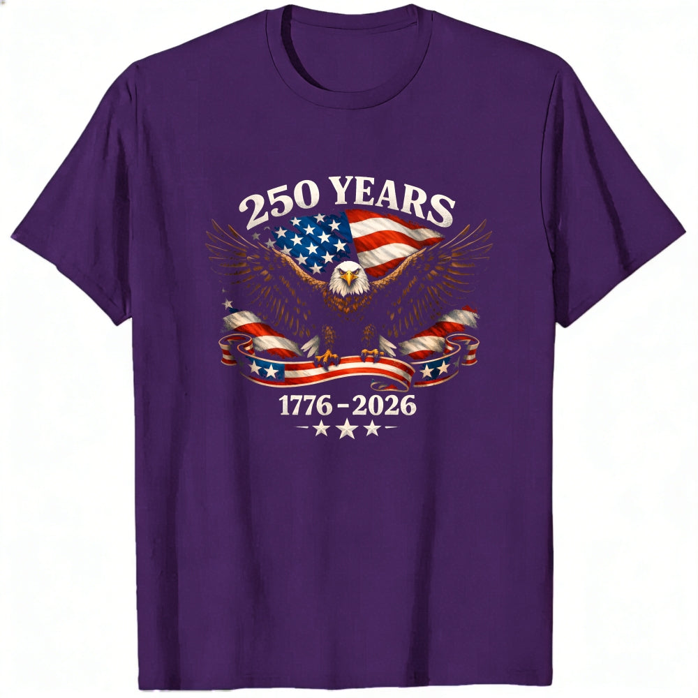 Patriotic Eagle American Flag 250 Years 1776 2026 Classic T-Shirt