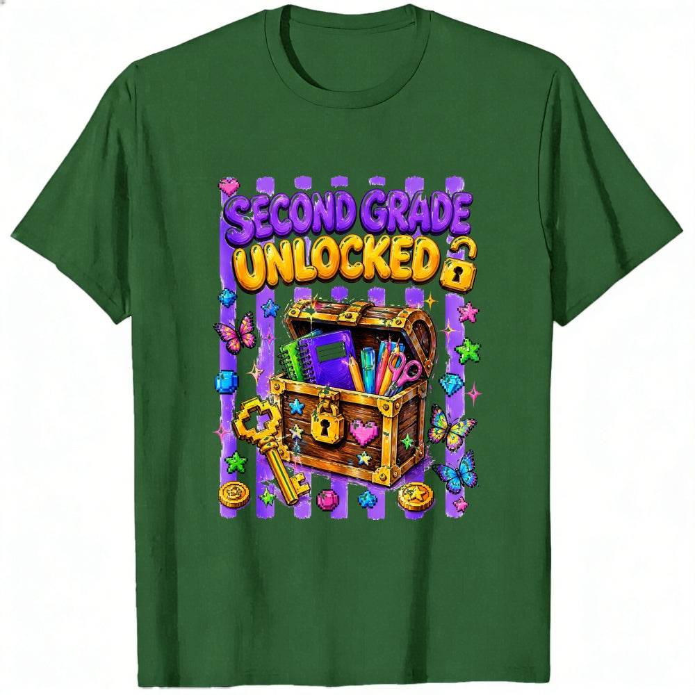 Cute Second Grade Unlocked Treasure Chest Classic T-Shirt