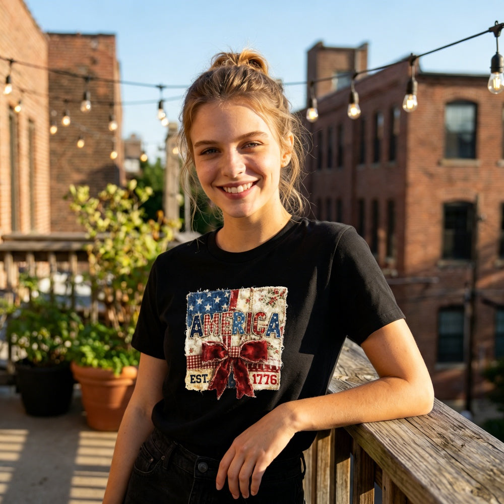 Patriotic American Flag Design Classic T-Shirt 250 Years Of Freedom 1776 2026