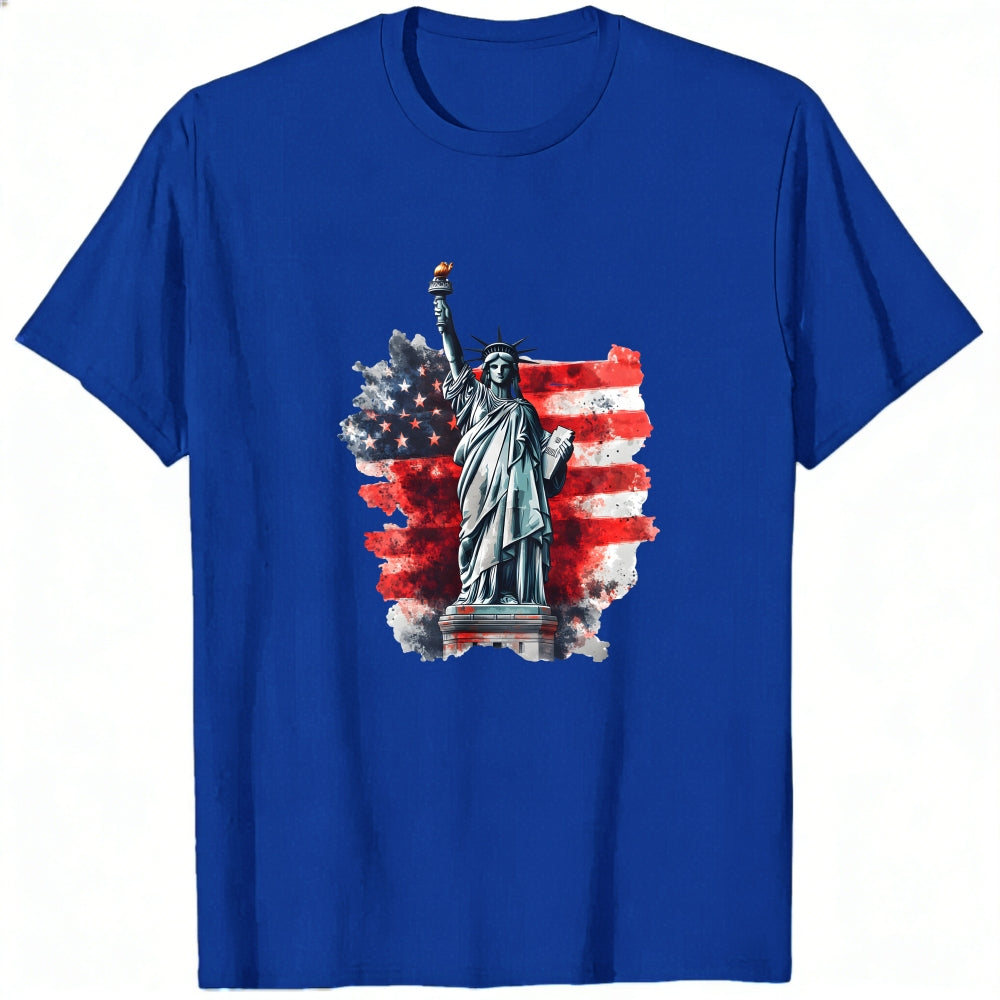 American Flag Statue Of Liberty Classic T-Shirt