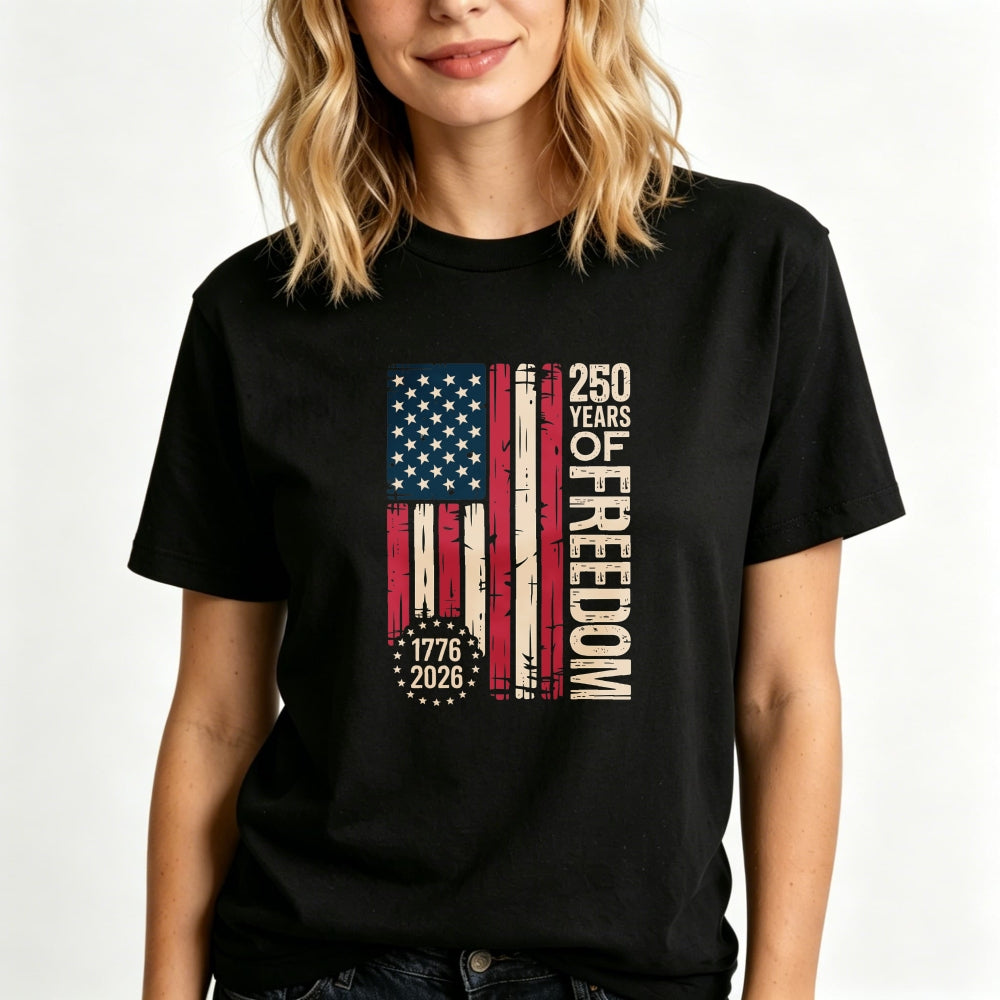 American Flag Design Classic T-Shirt 250 Years Of Freedom 1776 2026