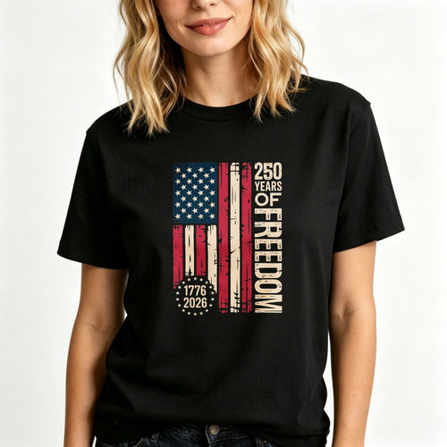 American Flag Design Classic T-Shirt 250 Years Of Freedom 1776 2026