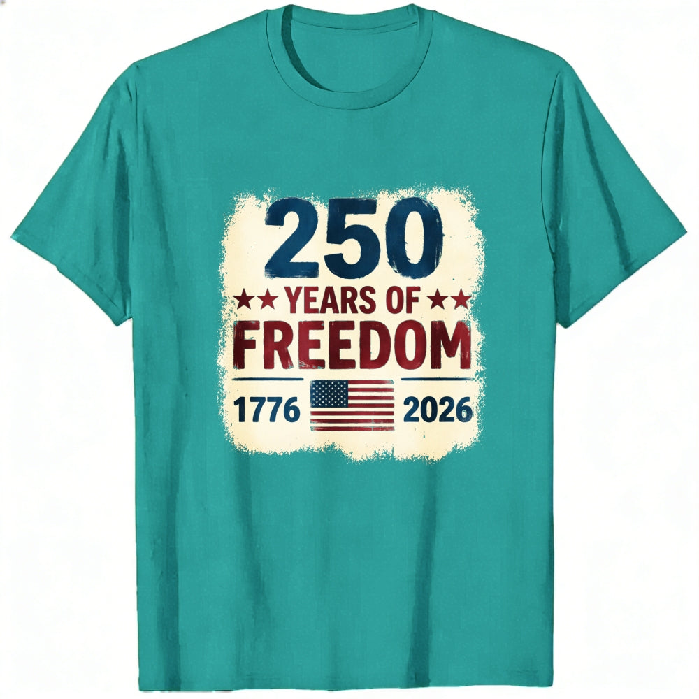 Patriotic American Independence Day 250 Years Of Freedom Classic T-Shirt