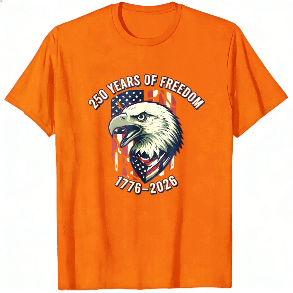 American Eagle Patriotic Design Classic T-Shirt 250 Years Of Freedom 1776 2026