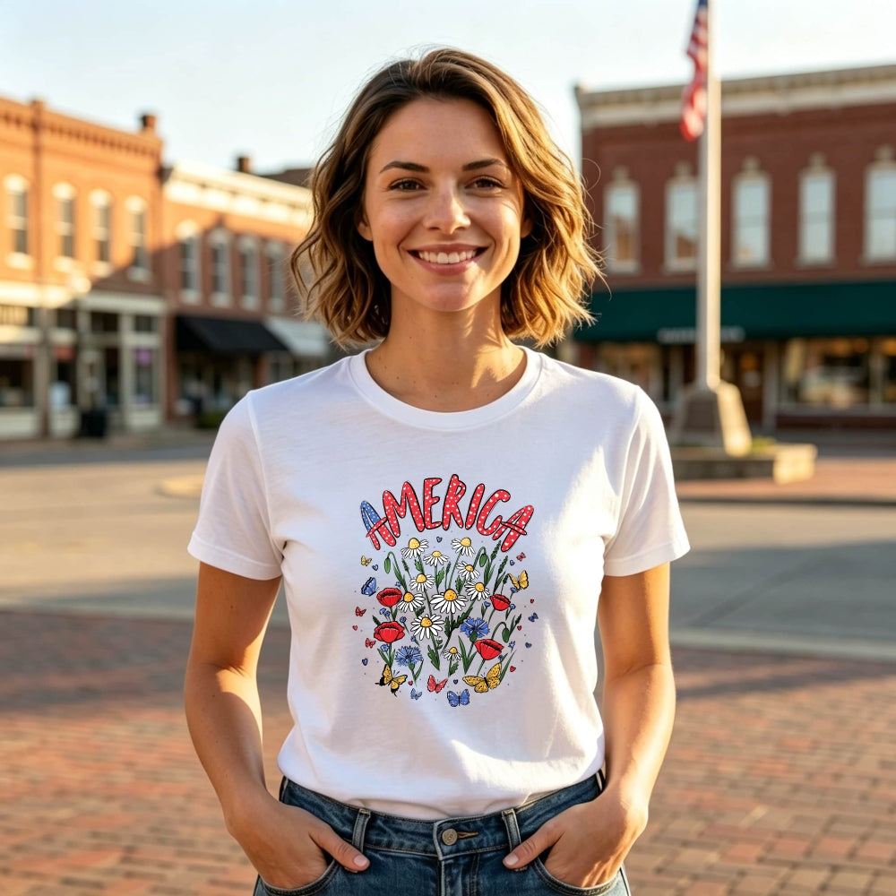 Floral Americana Classic T-Shirt