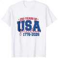 Patriotic Design Classic T-Shirt 250 Years Of Usa Freedom 1776 2026