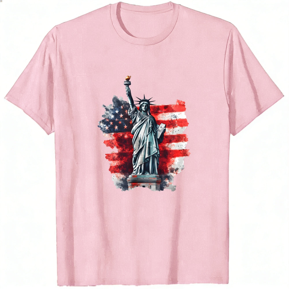 American Flag Statue Of Liberty Classic T-Shirt