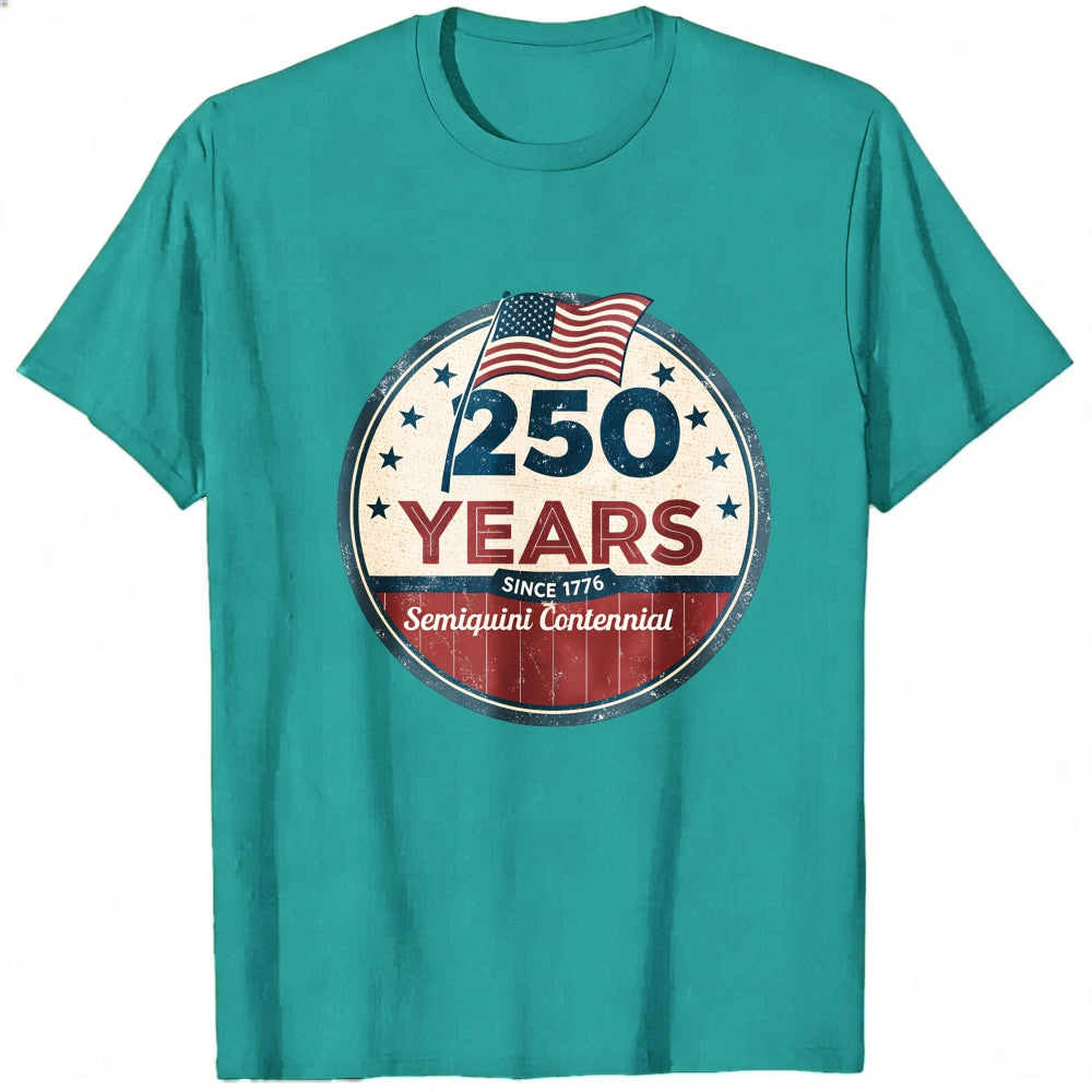 Patriotic American Flag Design Classic T-Shirt 250 Years Since 1776 Semiquincentennial
