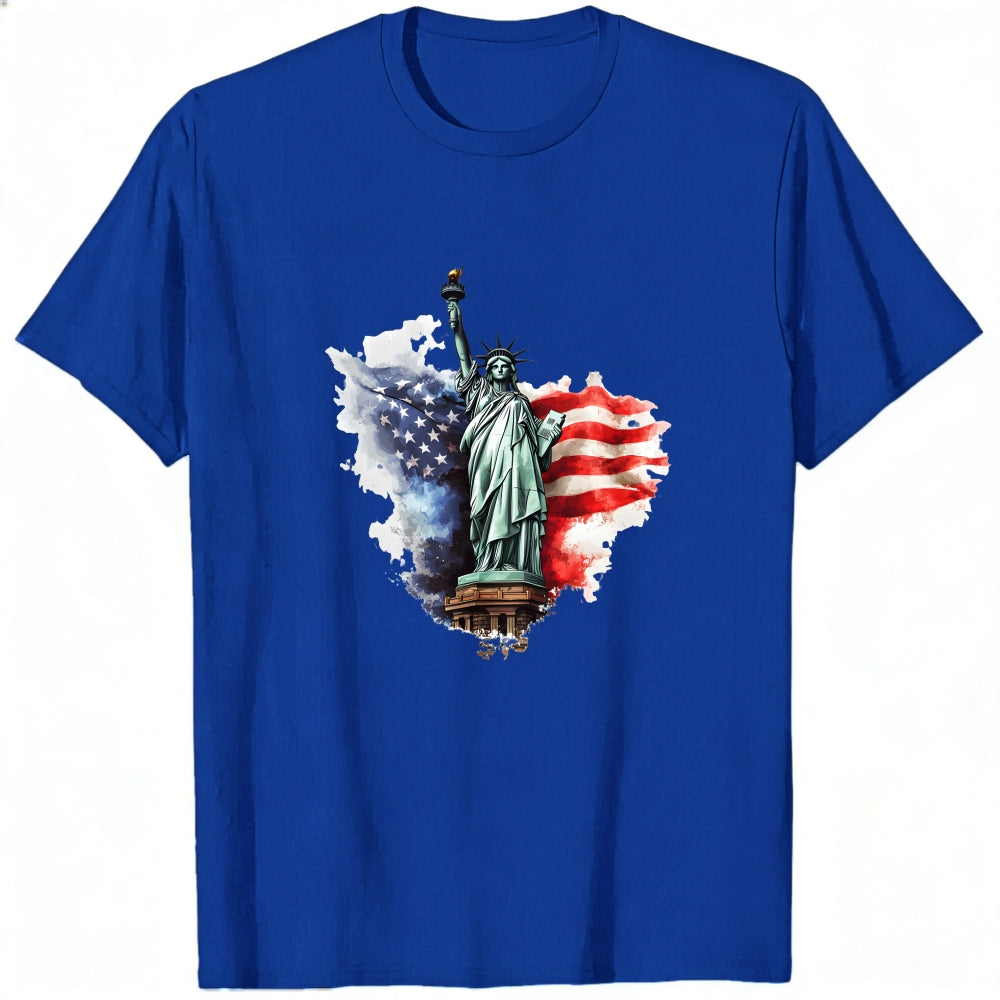 American Flag Statue Of Liberty Classic T-Shirt