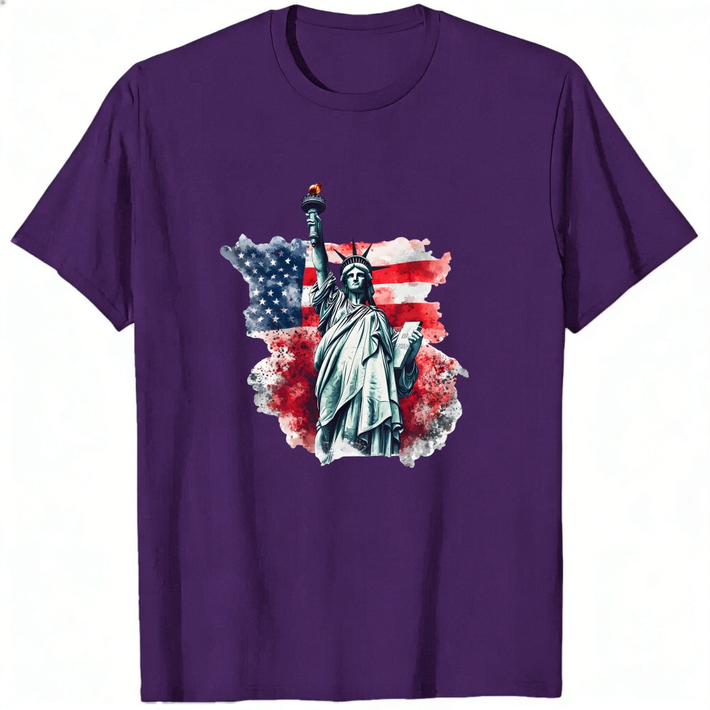 Patriotic American Flag Statue Of Liberty Classic T-Shirt