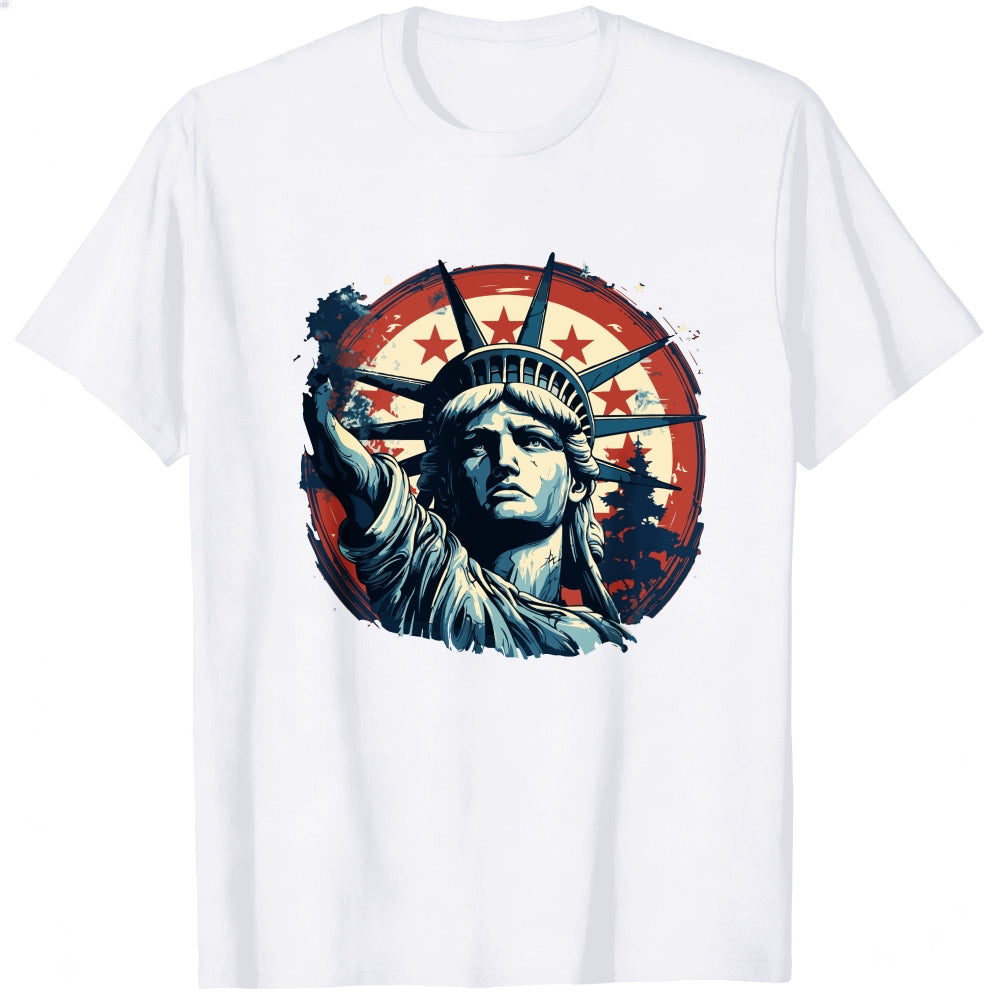 American Flag Statue Of Liberty Classic T-Shirt