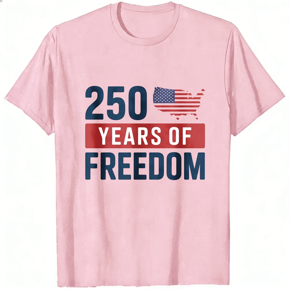 Patriotic American Flag 250 Years Of Freedom Classic T-Shirt