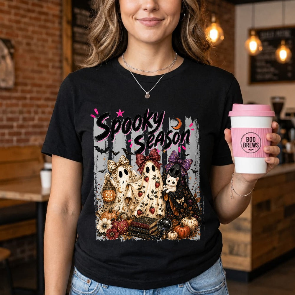 Halloween Spooky Season Ghosts Pumpkins Classic T-Shirt