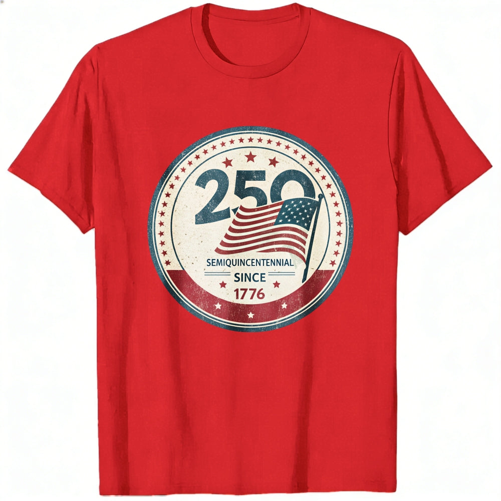 Patriotic American Flag Design Classic T-Shirt 250th SemiQuincentennial Since 1776