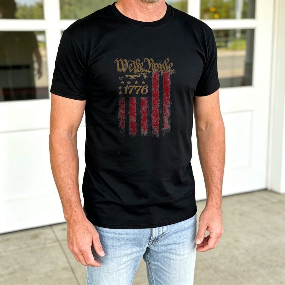 American Flag Design Classic T-Shirt We The People 1776