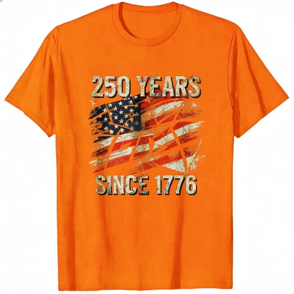 Patriotic American Flag Design Classic T-Shirt 250 Years Since 1776